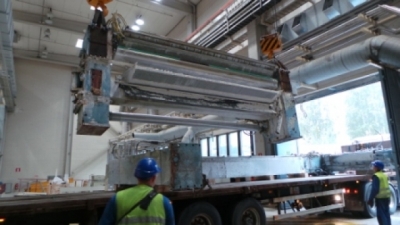 Dismantling of a paper machine in nekoski, Finland