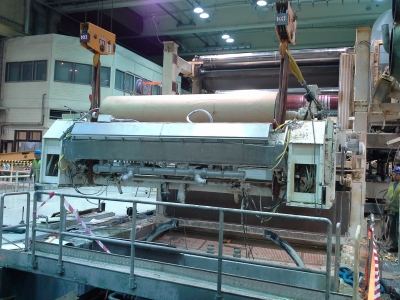 Paper machine PM2 in nekoski - removal of one coating station
